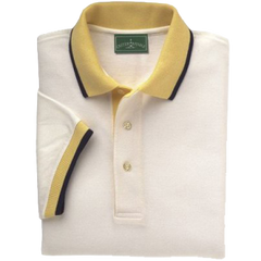 Outer Banks Men's Premium Pique Polo with Contrast Tipped Trim Shirt